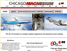 Tablet Screenshot of chicagomagnesium.com